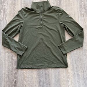Alo Olive Green conquer 1/4 zip